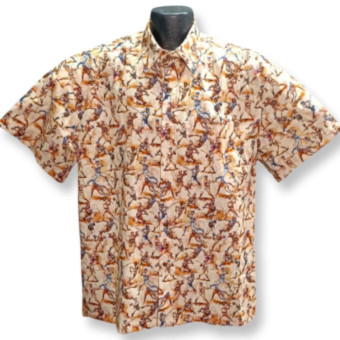 Vintage Baseball  Hawaiian shirt -Made in USA 100% Cotton